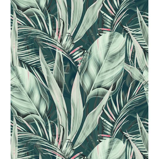 RoomMates Tropical Plants Tapestry in Green | 52" x 60" | Michaels®